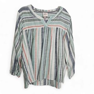 Knox Rose Multicolor Striped Blouse